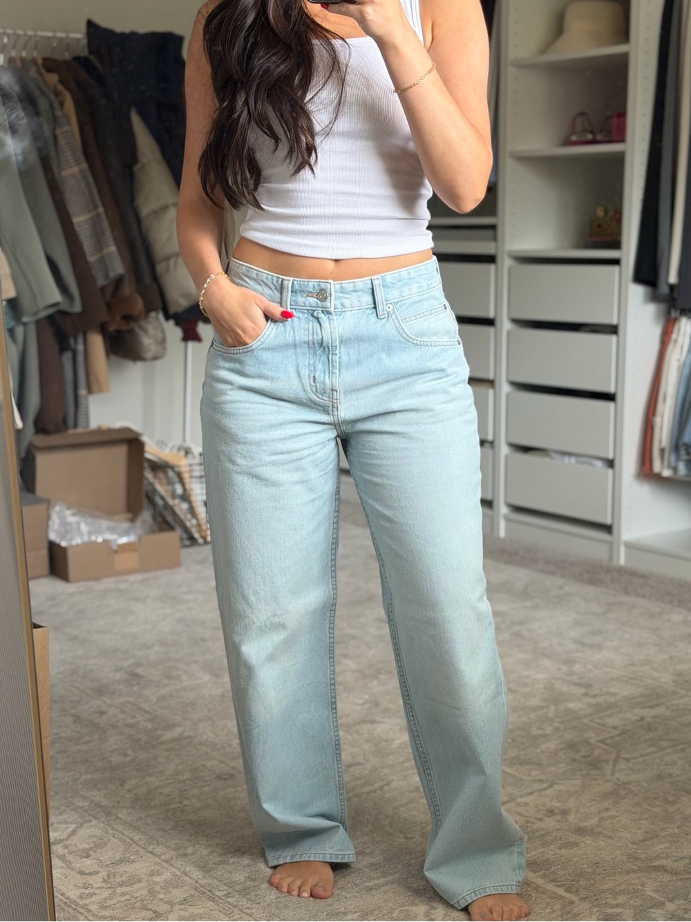 Light Wash Baggy Jeans